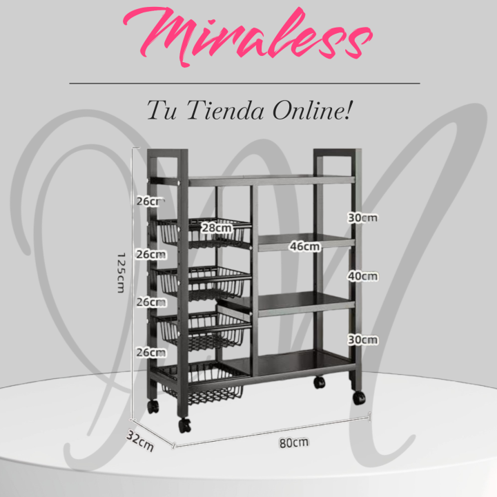 Estante con Ruedas + Cestas