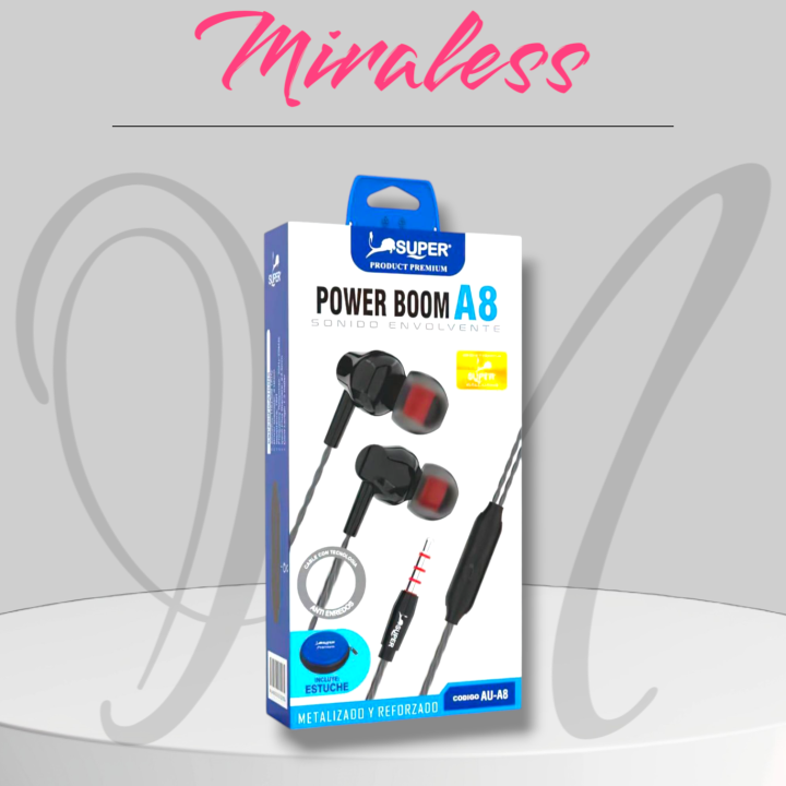 Audífono Power Boom A8