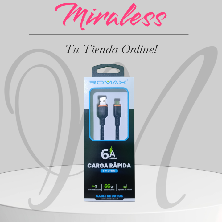 Cable ROMAX USB-A a Tipo C