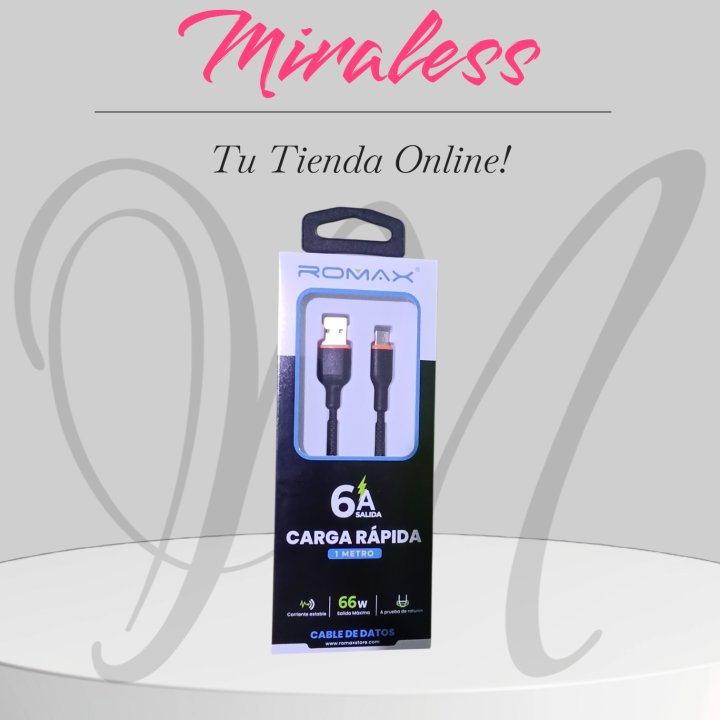 Cable ROMAX USB-A a Tipo C