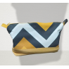 Bolso de mano amarillo y gris