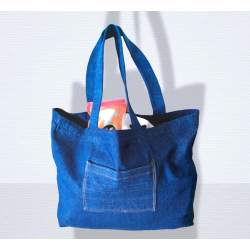 Carteras Jeans Azul con...