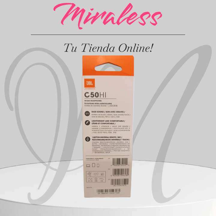 Audífonos JBL C50HI